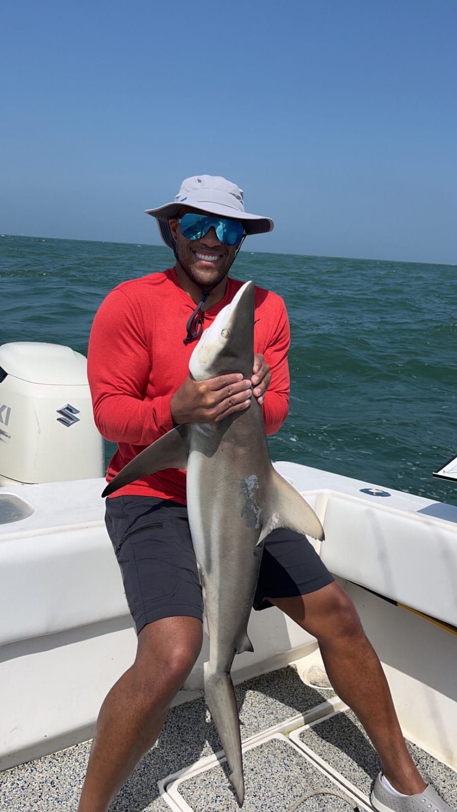 Blacktip shark caught while fishing in TX