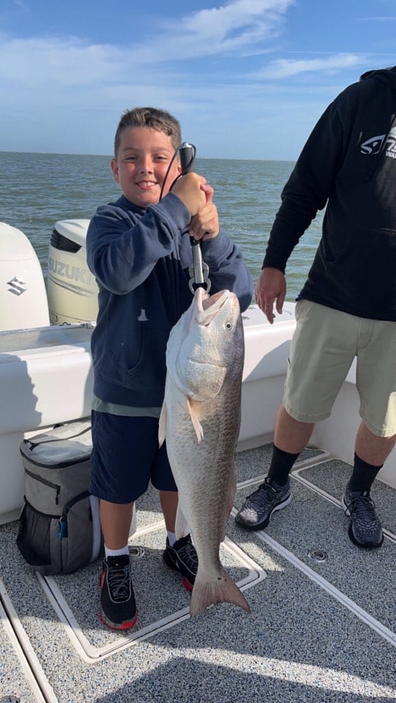 Redfish, 24-inch catch in Hitchcock