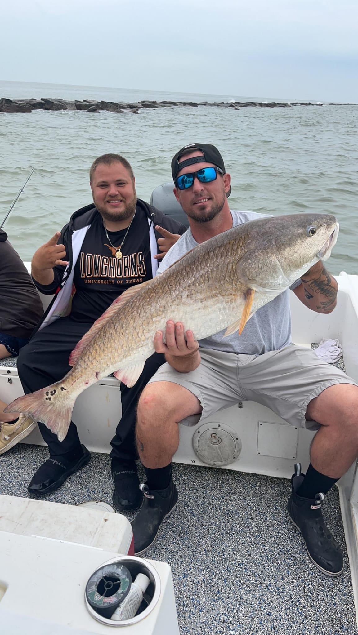 Redfish caught by two people in Hitchcock