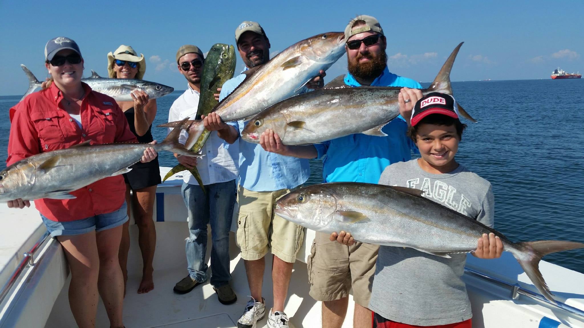 5 Greater Amberjack, 57 inches, fishing in TX
