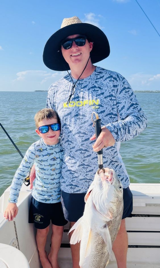 Freshly caught fish being held on fishing boat in Apalachicola FL waters