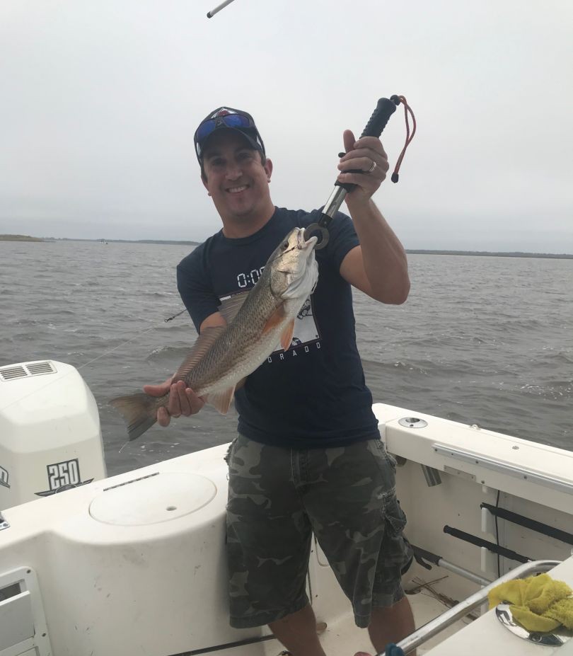 Redfish caught while fishing in Apalachicola FL