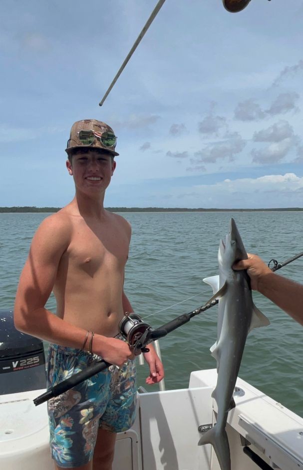 Atlantic Sharpnose Shark caught while fishing in Apalachicola FL