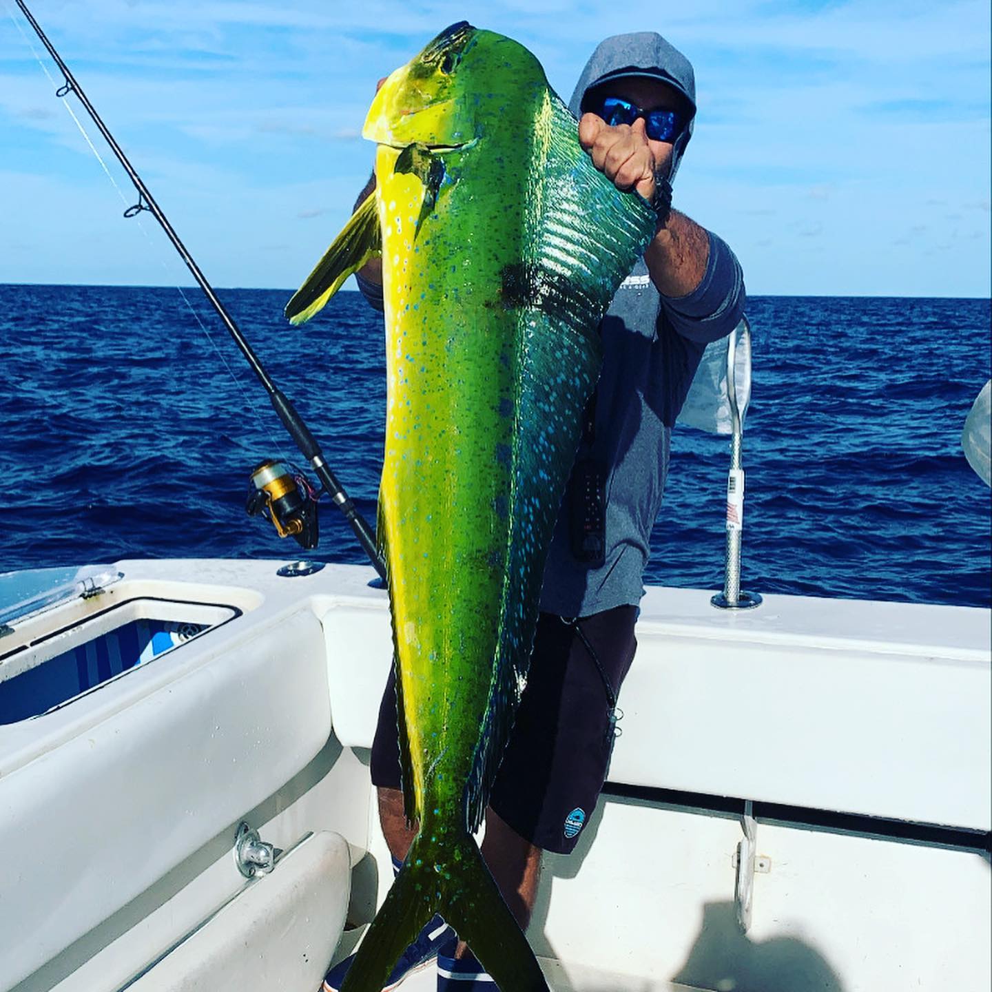 Angler fishing in the waters of Miami