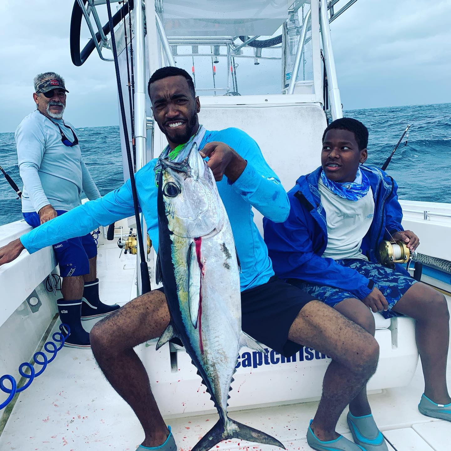 Group of people fishing in Florida
