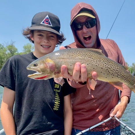 Rainbow trout caught while fishing in Idaho
