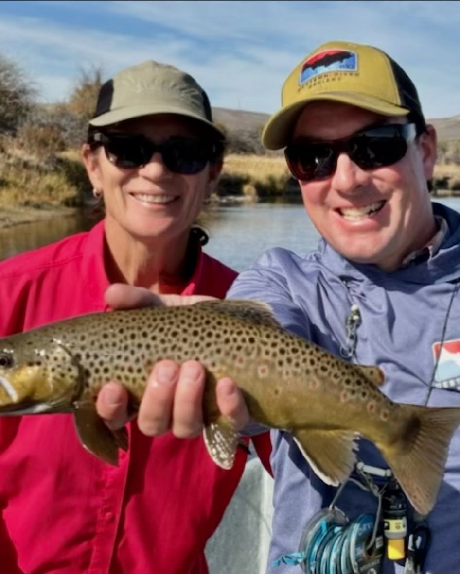 Sea trout caught by two anglers in Victor