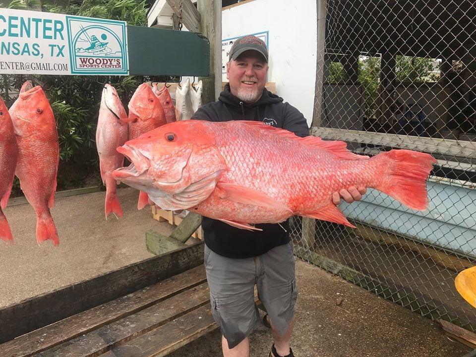 Two big fish caught in Port Aransas while fishing