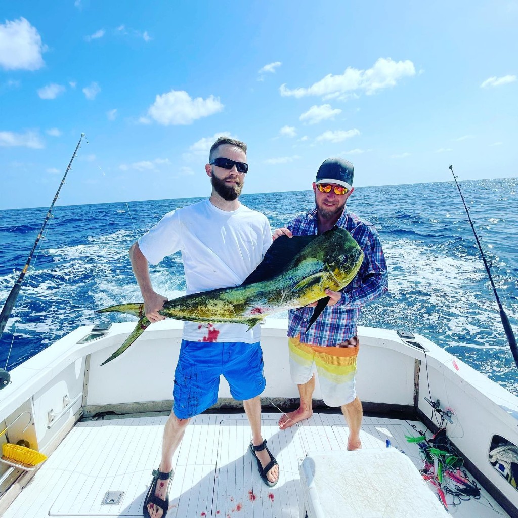 Two anglers with a large 21-inch fish in TX