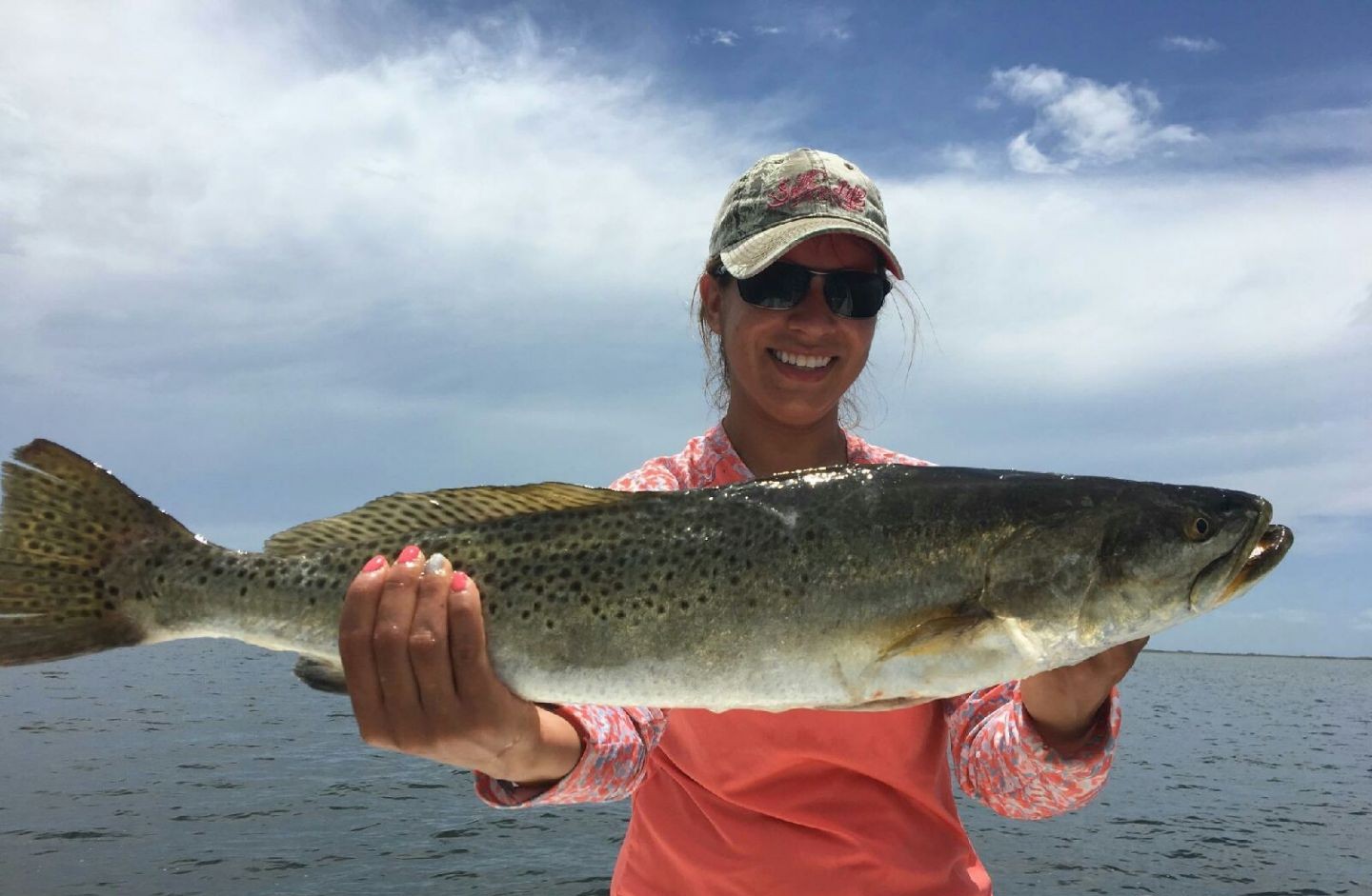 Corpus Christi inshore fishing charter boat targeting redfish and seatrout in shallow waters