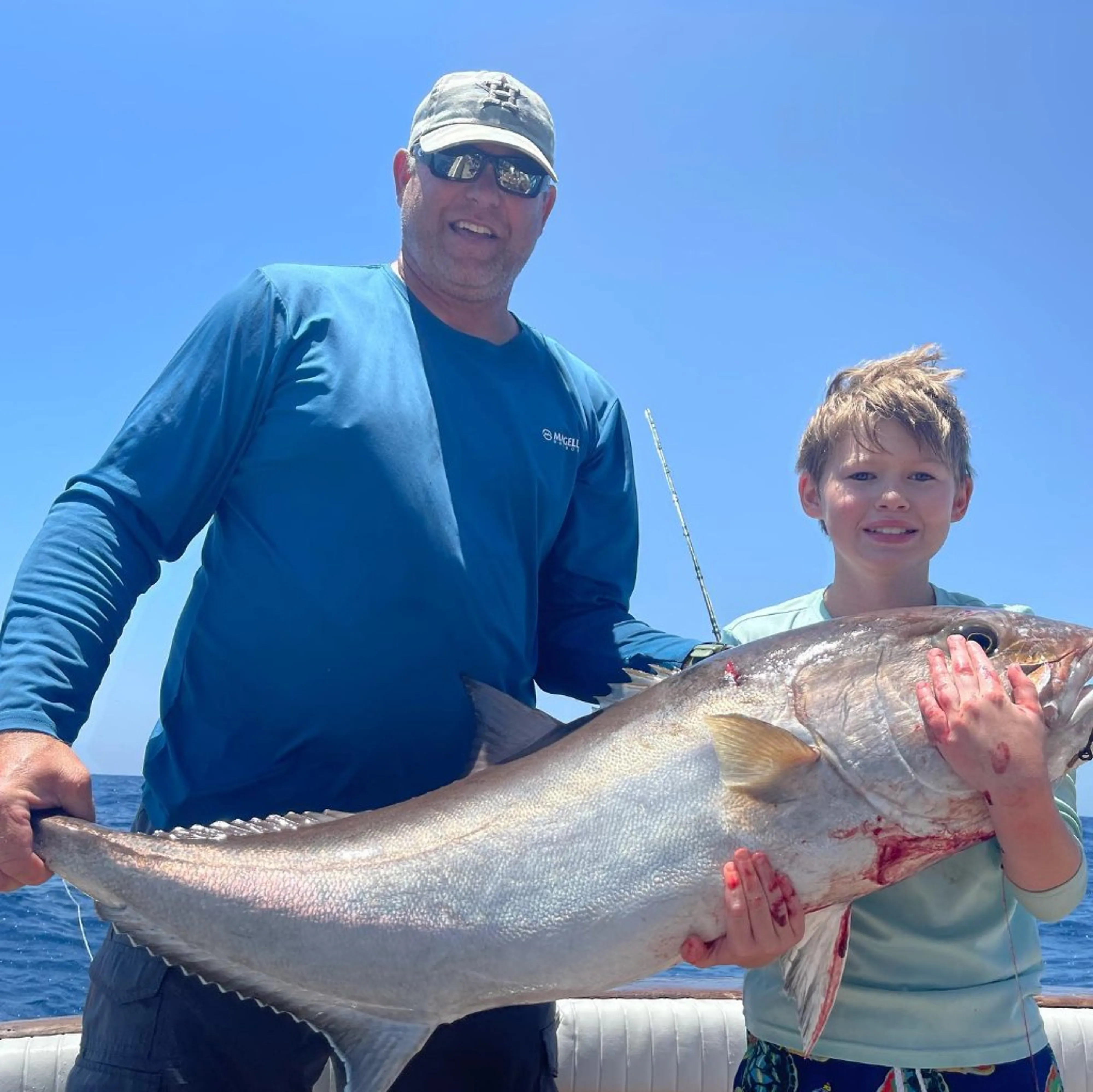 Offshore fishing boat targeting marlin and tuna in Port Aransas waters, Texas Gulf Coast