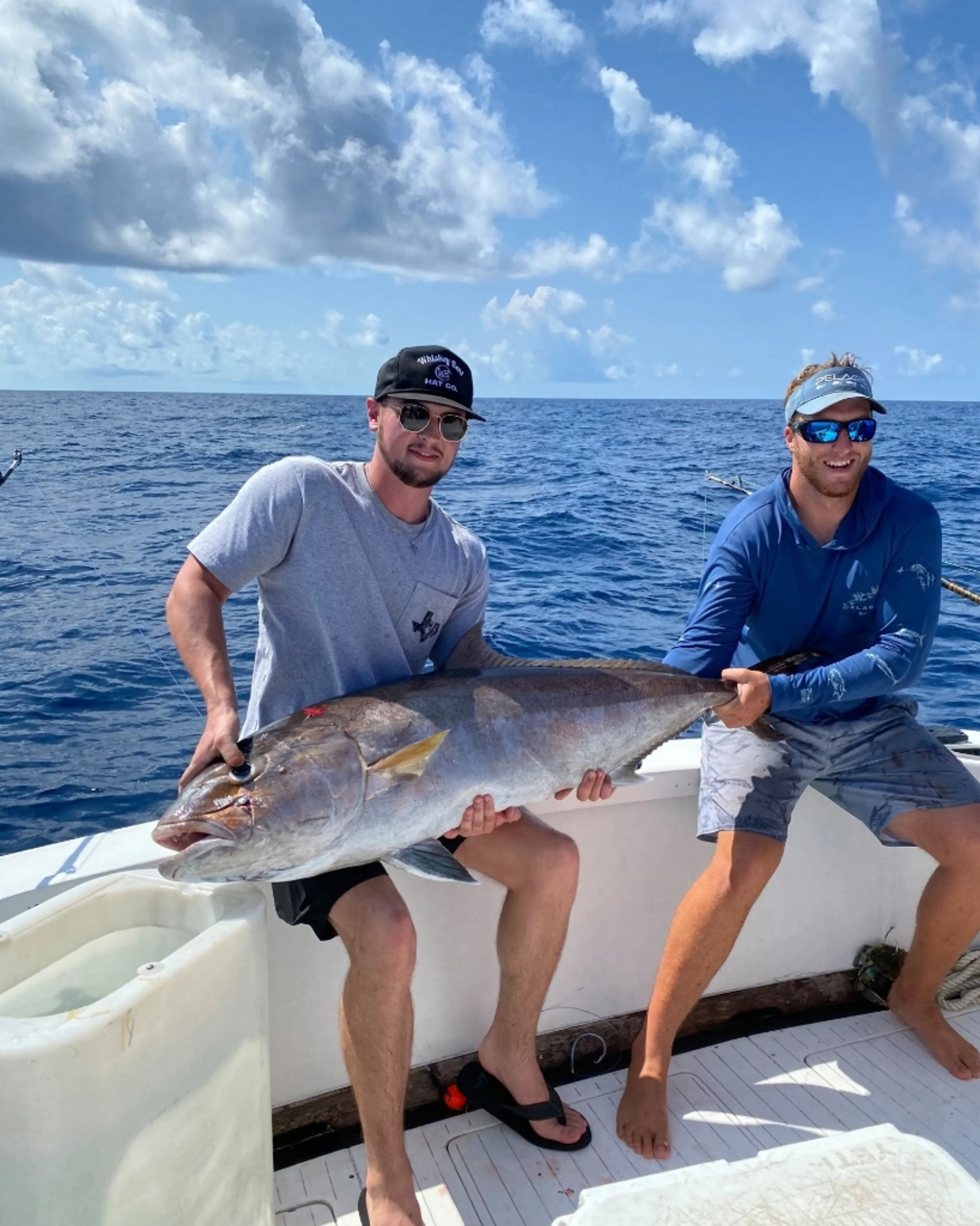 Port Aransas offshore fishing charter boat targeting marlin, tuna, and shark in Gulf waters