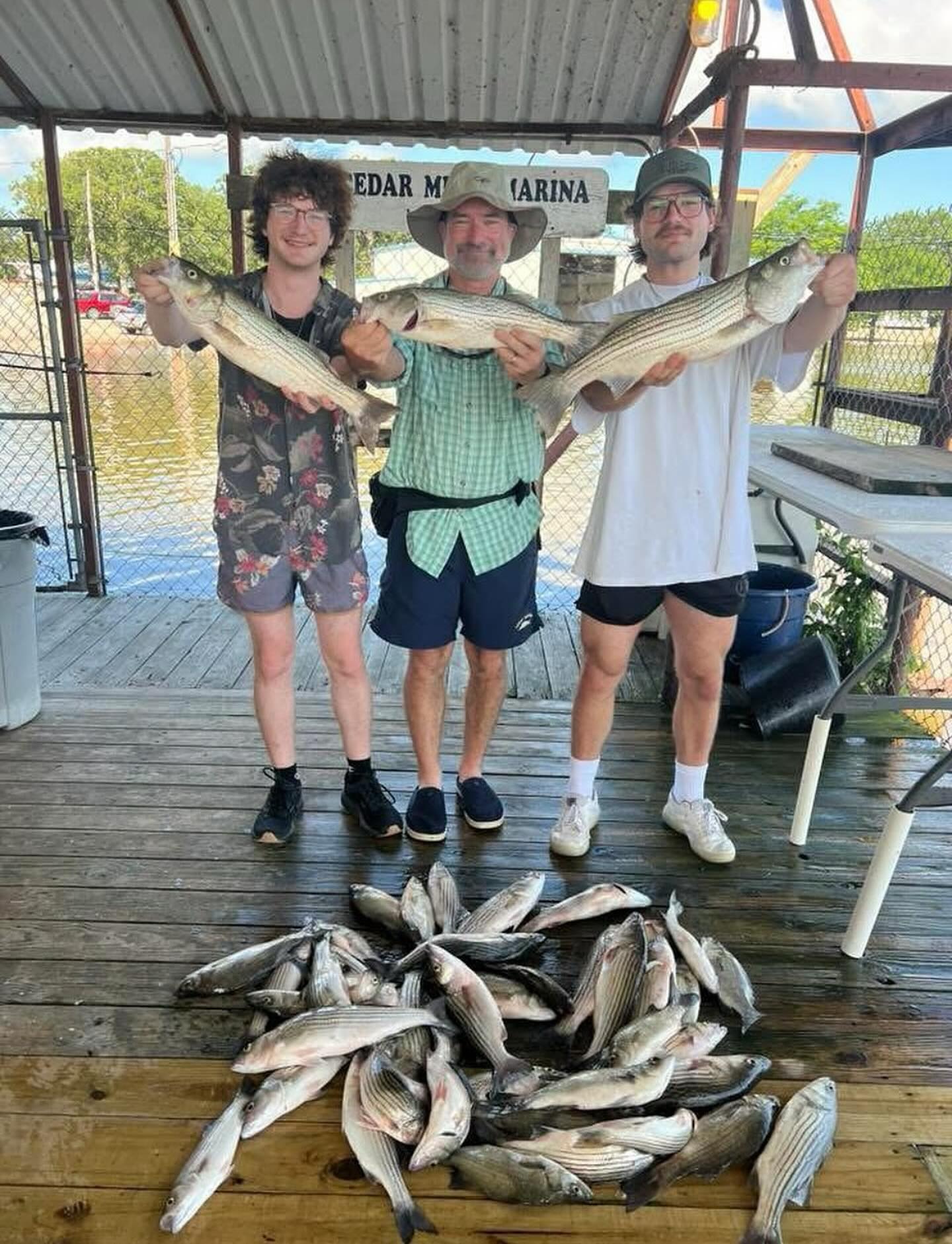 6 striped bass fishing in TX