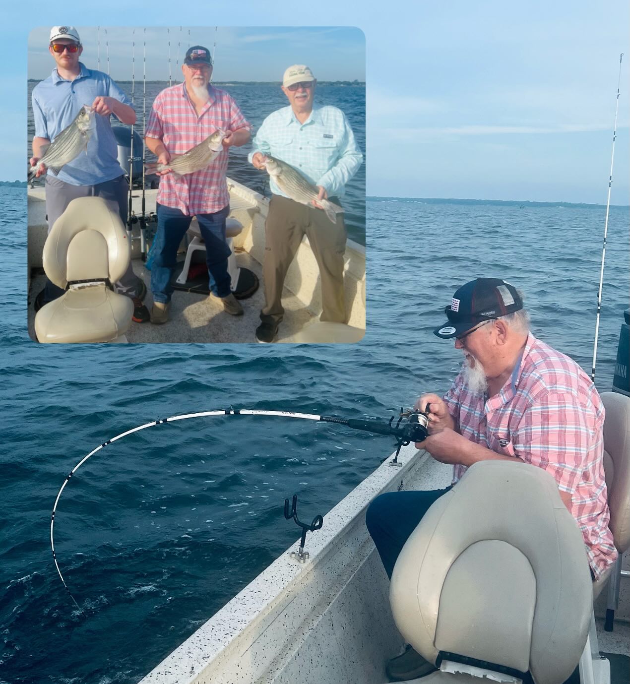 Group of 4 people fishing in Gordonville