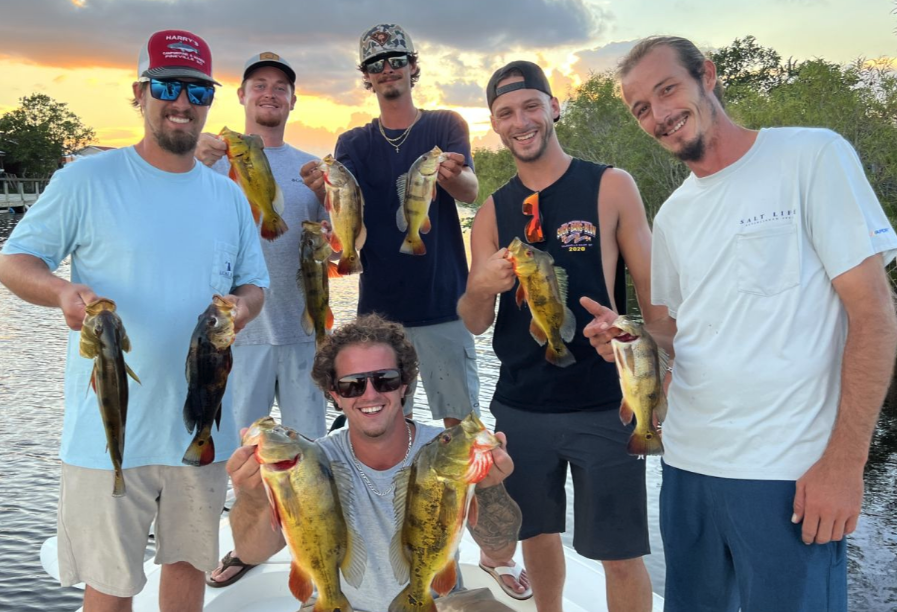 8 fish caught during a fishing trip in FL