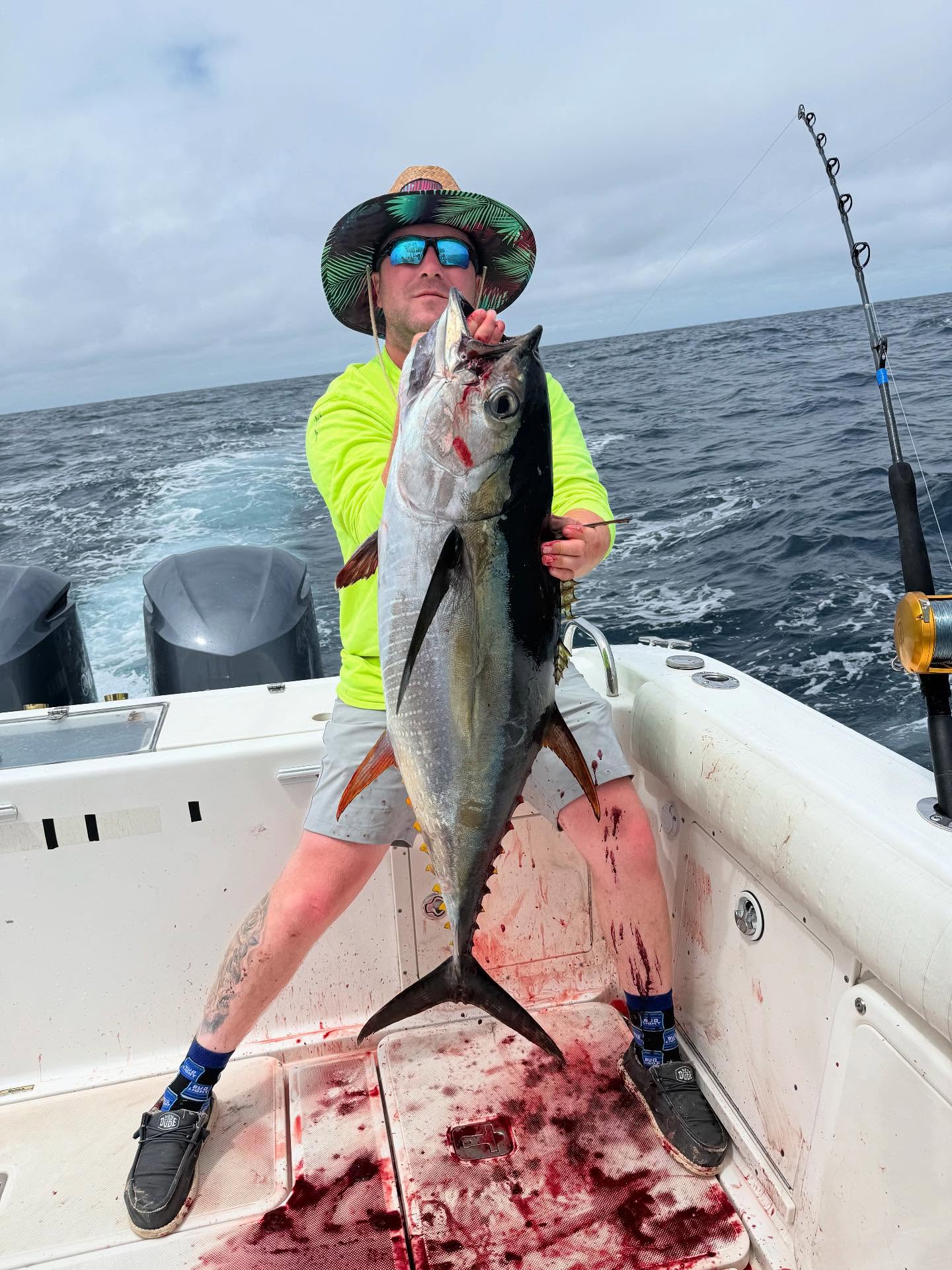 Yellowfin tuna caught while fishing in Point Pleasant Beach NJ