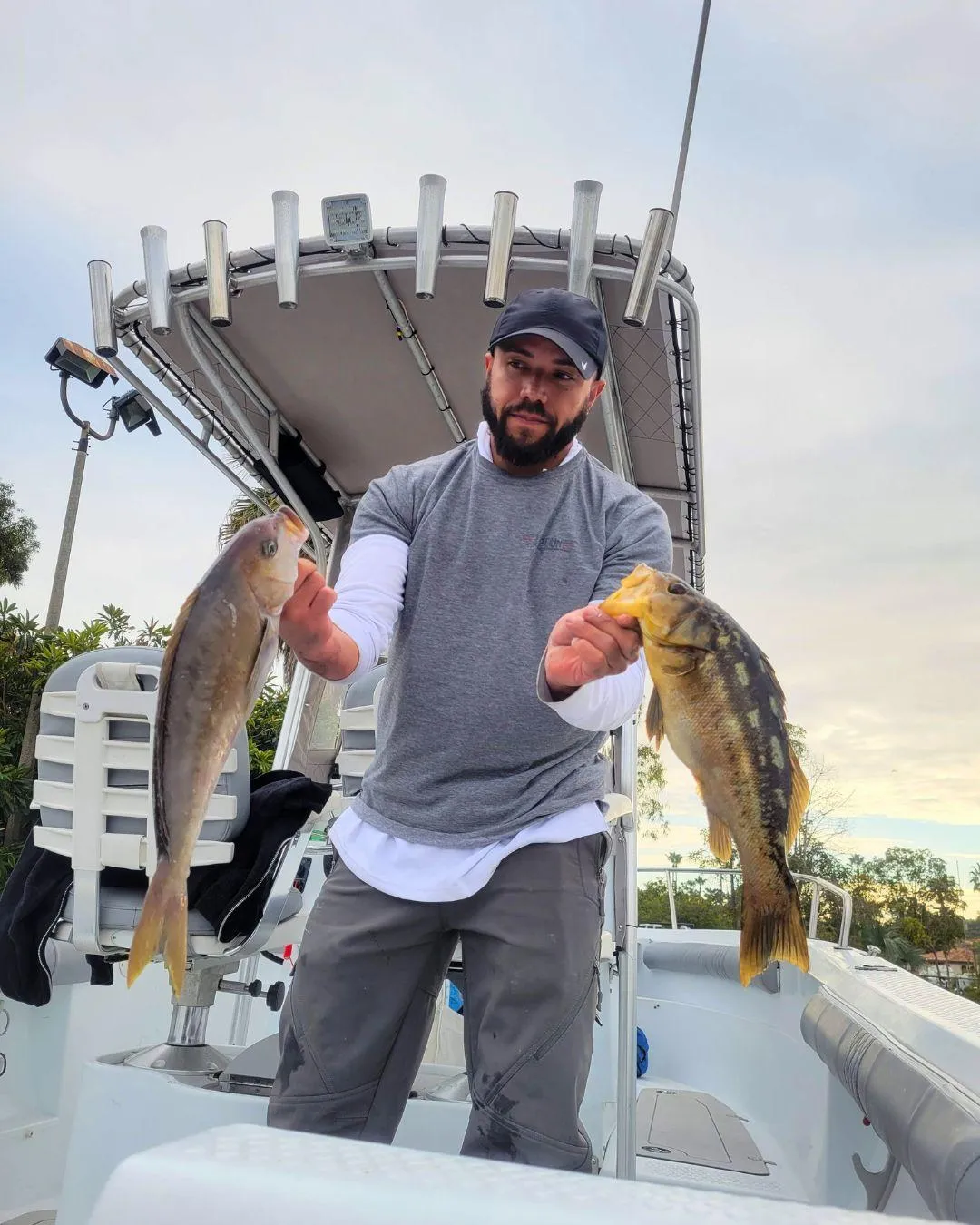 Two fish caught in CA while fishing