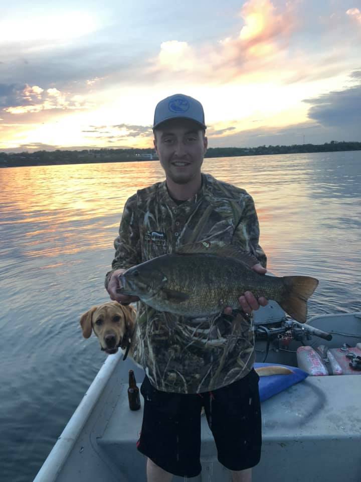 Smallmouth bass caught in Ogdensburg