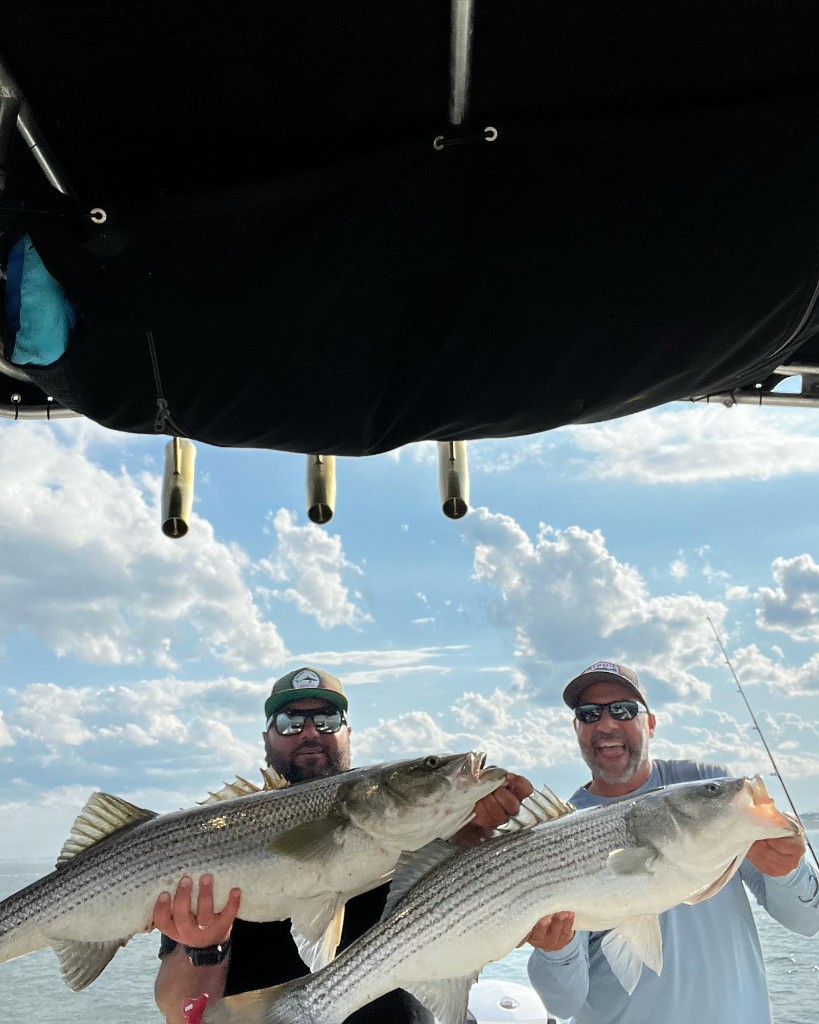 Striped bass caught in East Boston