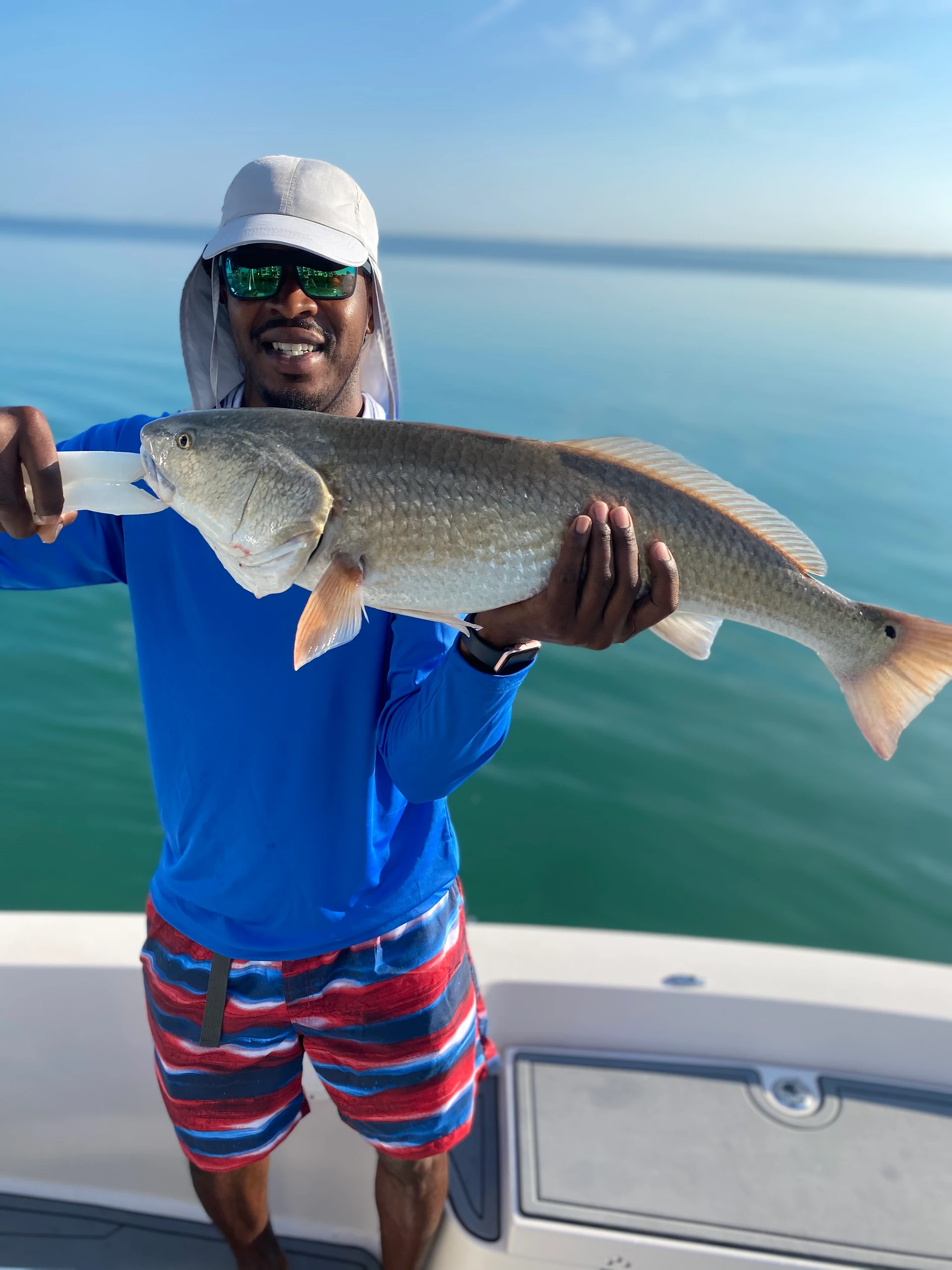 A redfish caught in Sarasota, Florida