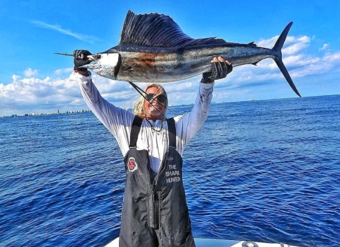 Atlantic sailfish caught while fishing in Pompano Beach FL waters