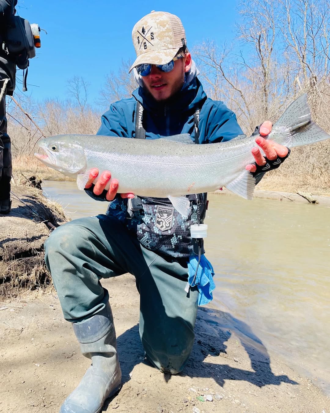 Rainbow Trout, 22 inches long, caught while fishing in ON