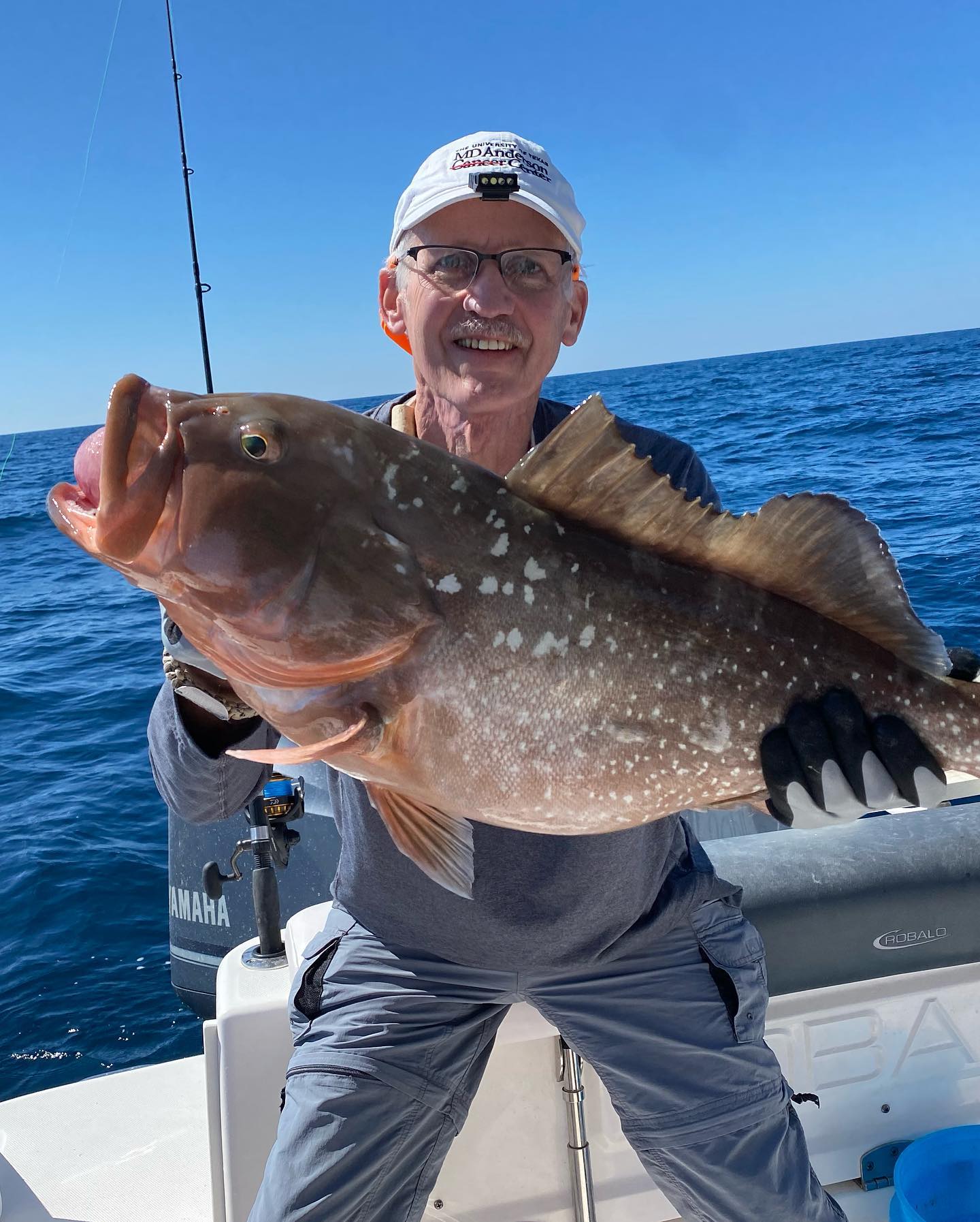 Red Grouper, a 24-inch fish, caught while fishing in Palmetto