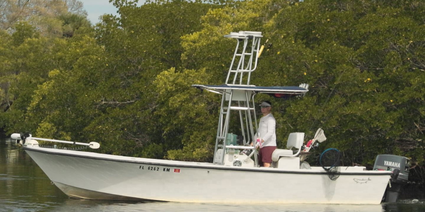 Angler fishing in St. Petersburg
