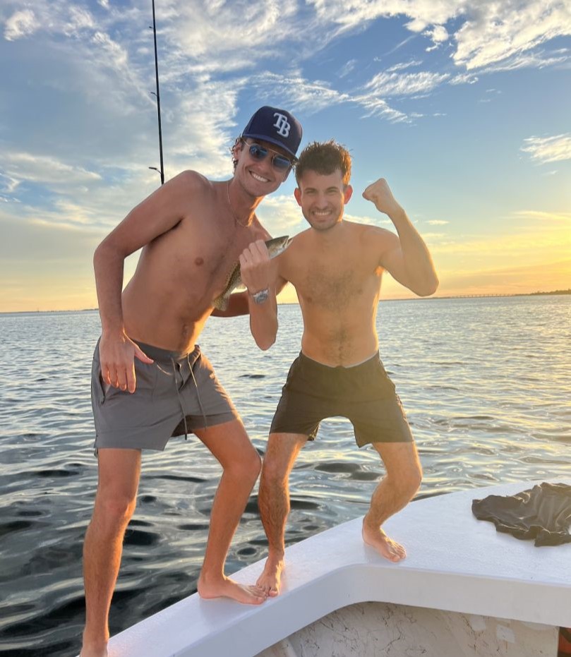 Two people fishing in Florida