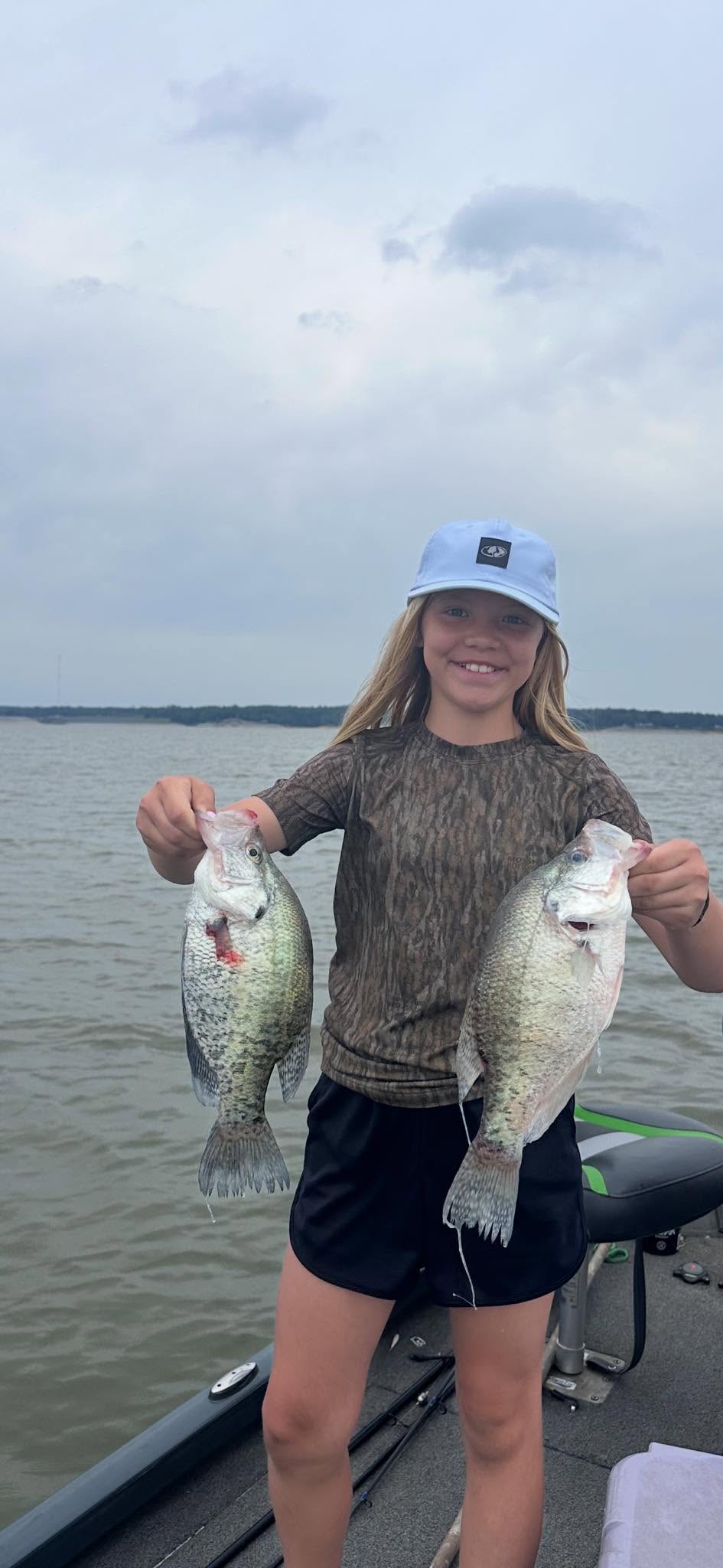 Two freshwater fish caught while fishing in Batesville MS