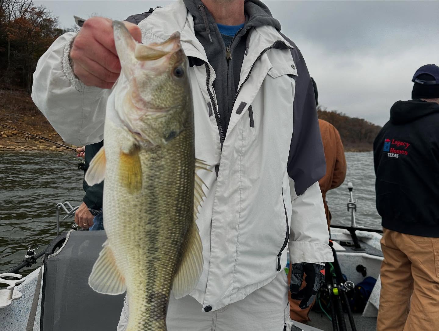 Largemouth bass caught while fishing in Pottsboro