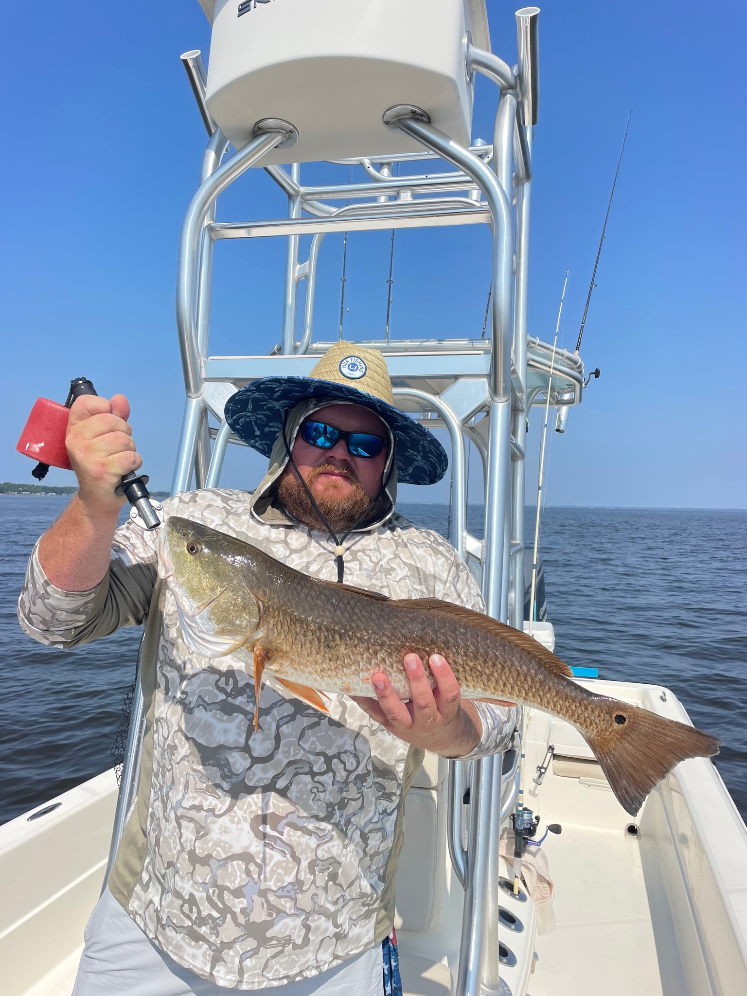 Redfish measuring 25 inches, caught in Destin