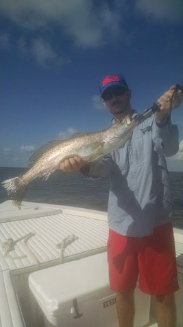 Angler with a large fish in Alabama