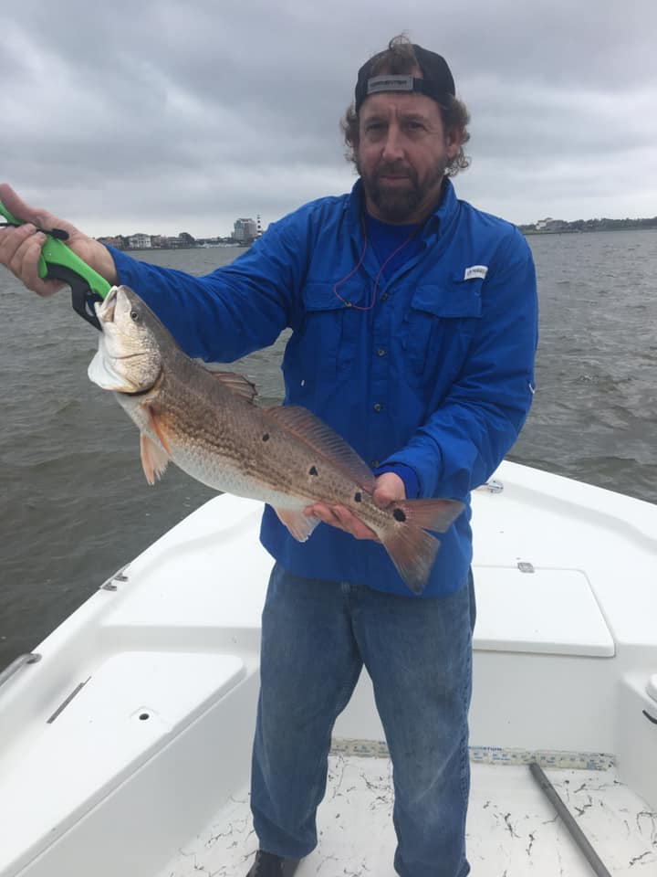 Redfish caught by angler in Kemah