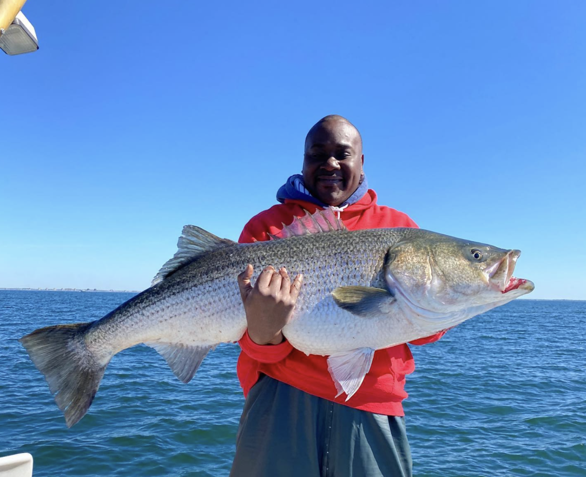 A person fishing in New York