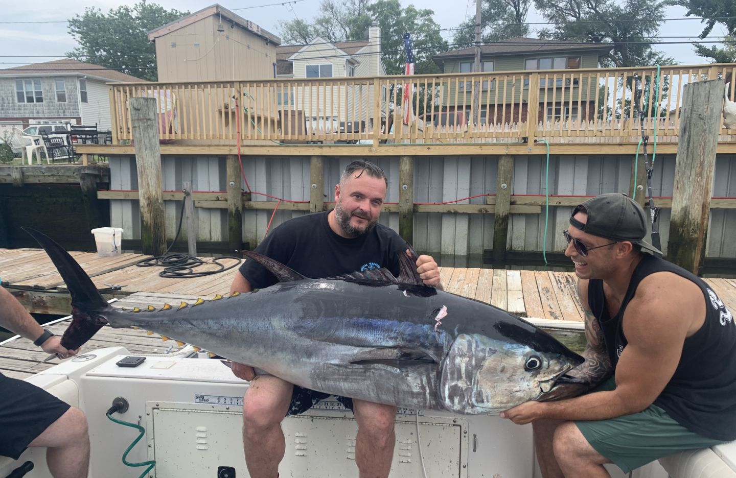 Yellowfin Tuna caught by two people fishing in Island Park