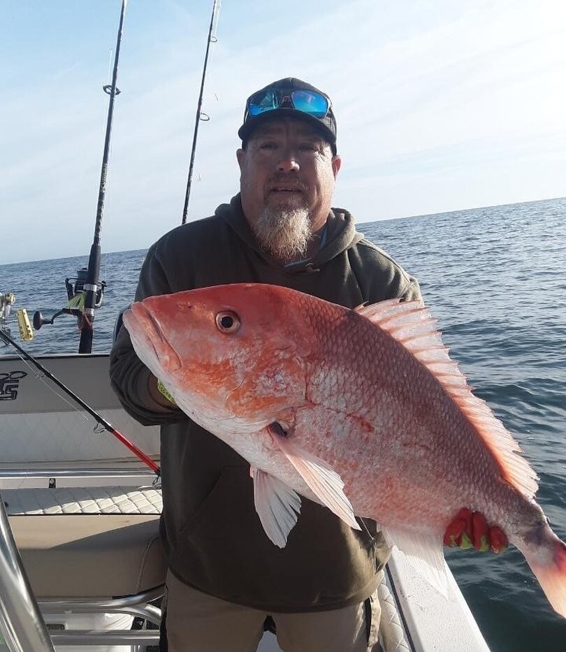 Red snapper caught fishing in St. Augustine FL waters