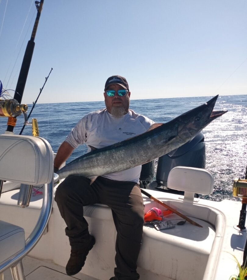 Large wahoo fish caught while fishing in St. Augustine FL waters
