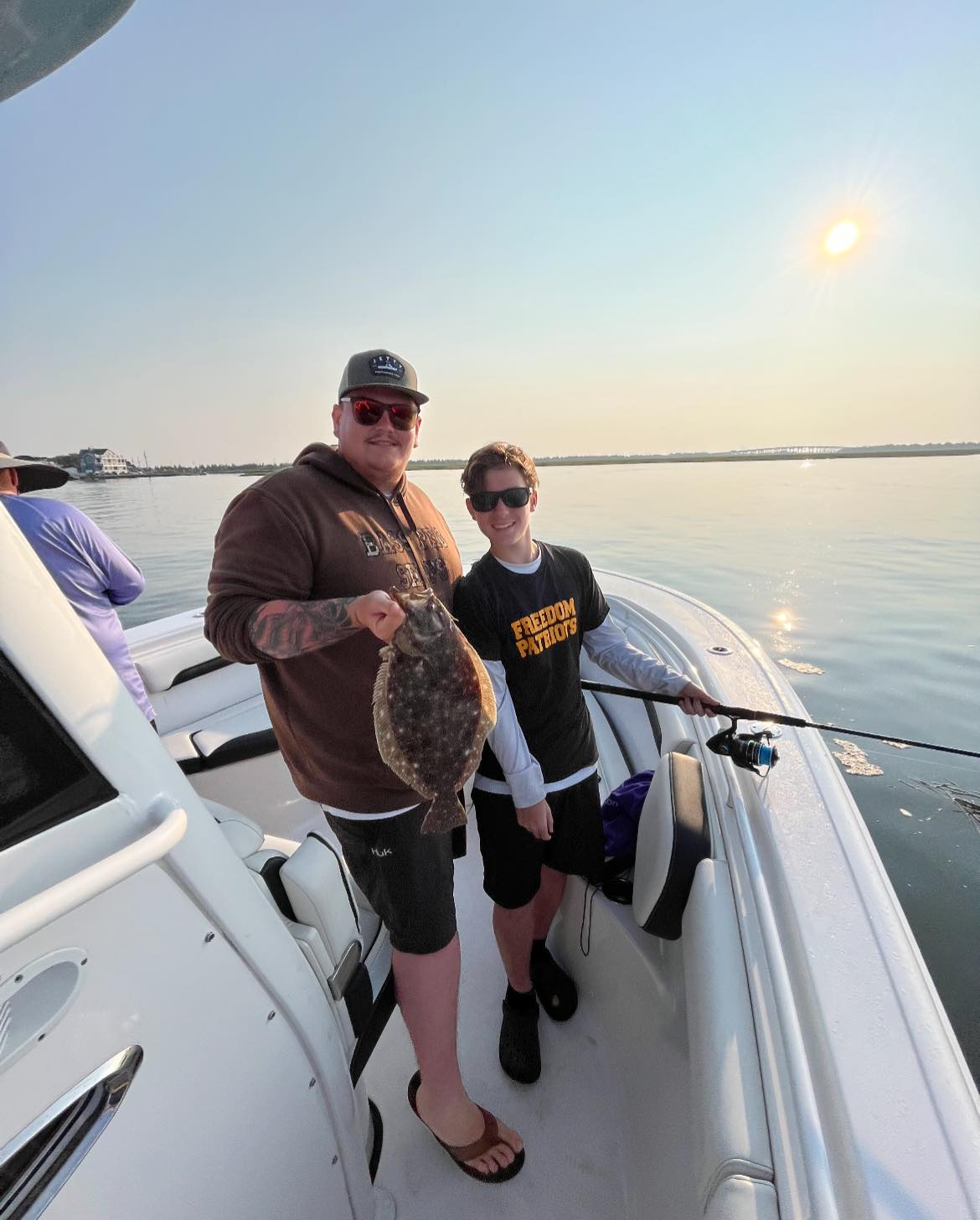 A single summer flounder fish caught in Ocean City