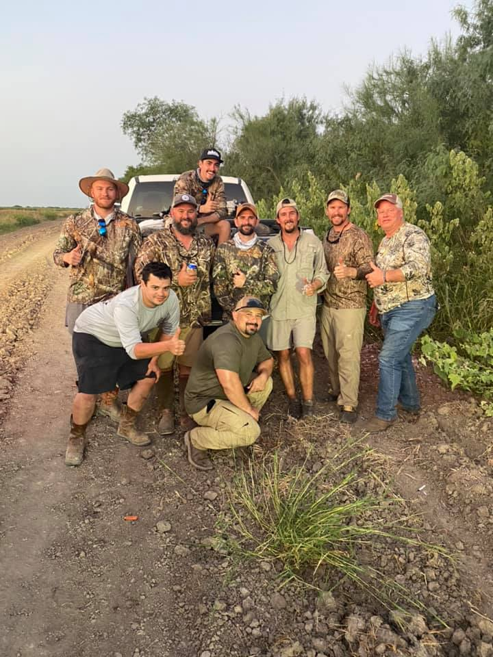 Group of 9 people enjoying outdoor adventure