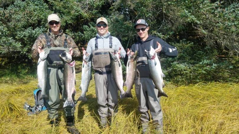 6 bluefish caught while fishing in AK