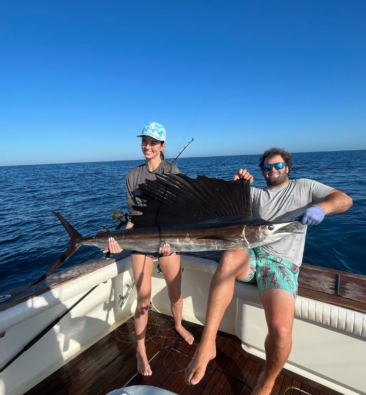 Photo of a 54-inch Atlantic Sailfish caught on a fishing trip in FL