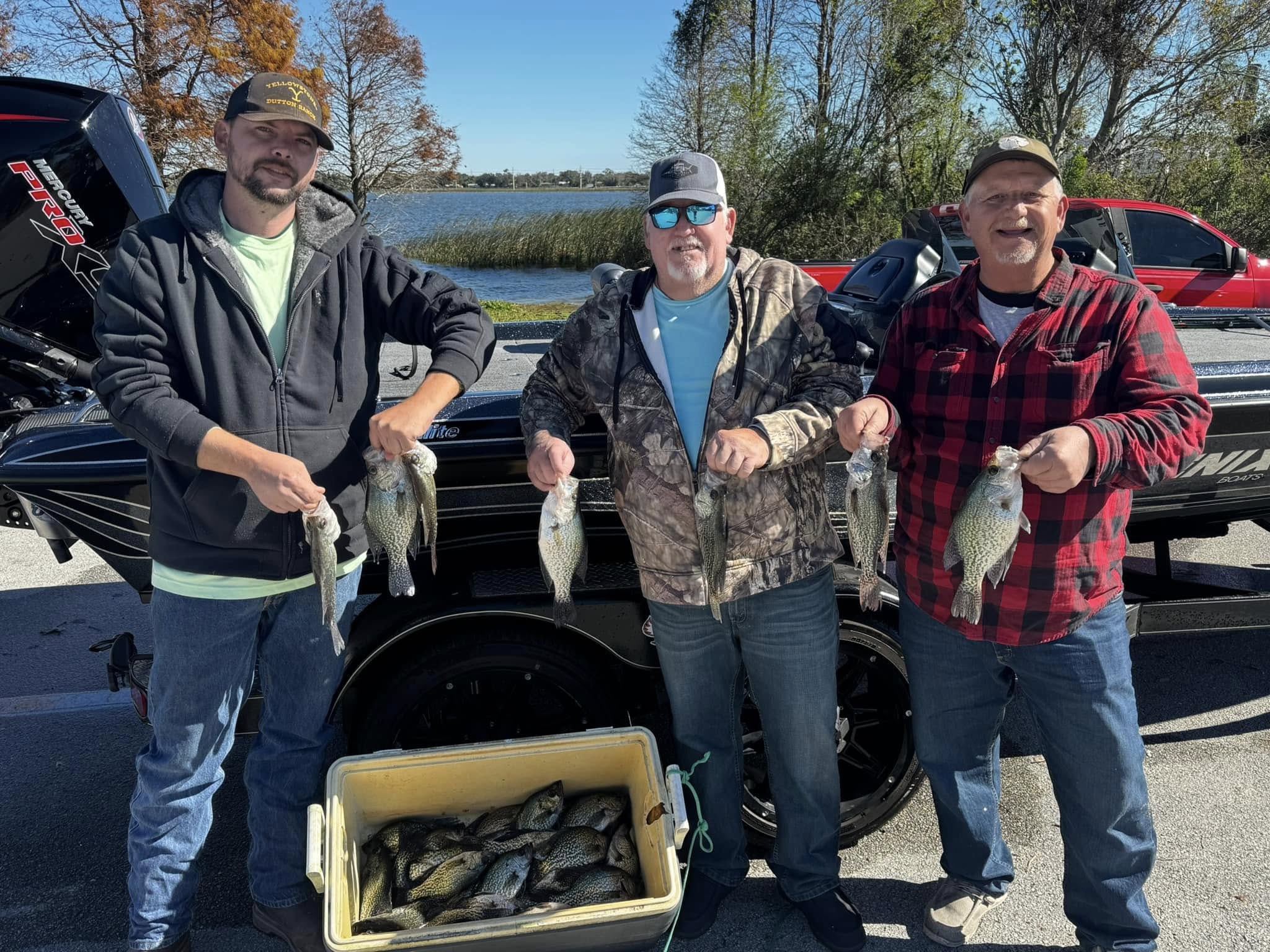 5 crappie fish caught during a fishing trip in Winter Haven