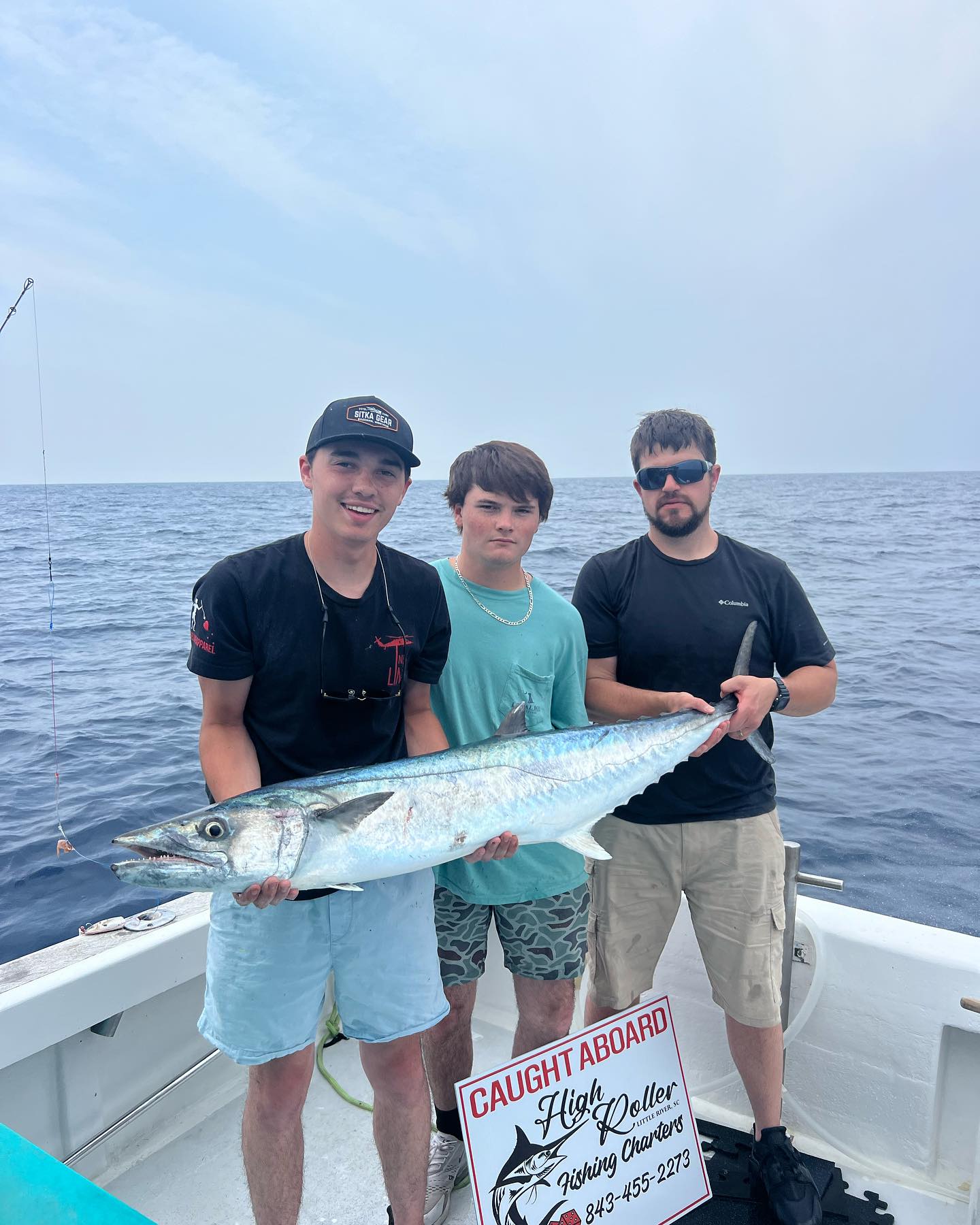 A big king mackerel caught by 3 people in SC