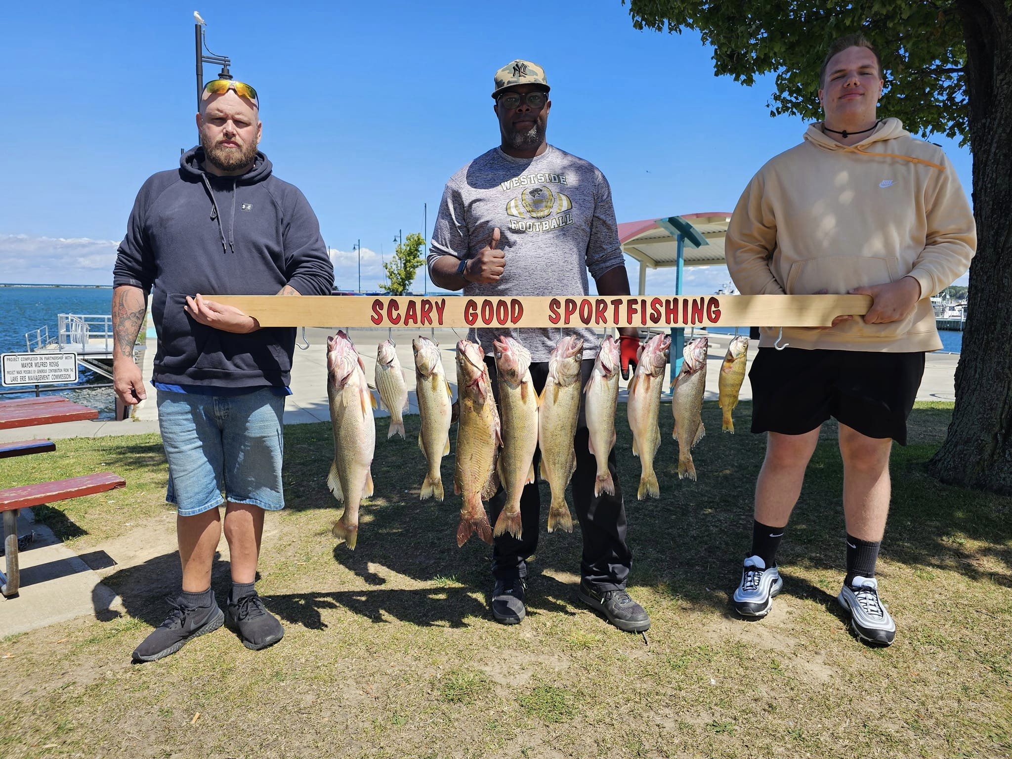 Anglers with 6 big fish caught in Irvington