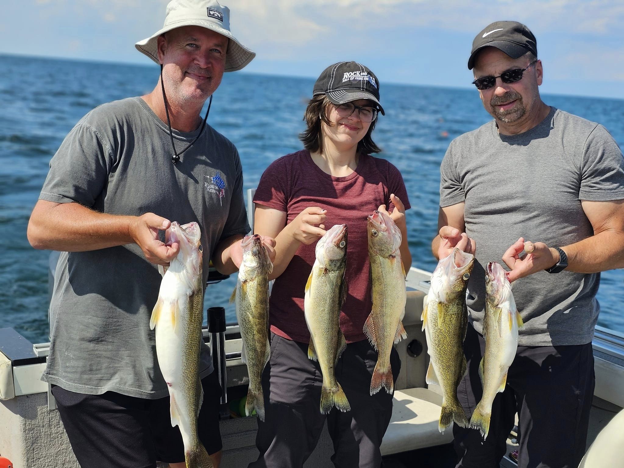 Anglers fishing in New York with 6 fish