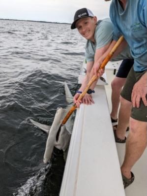 Bowfishing trip at night in Pensacola inshore waters with guided instruction and equipment