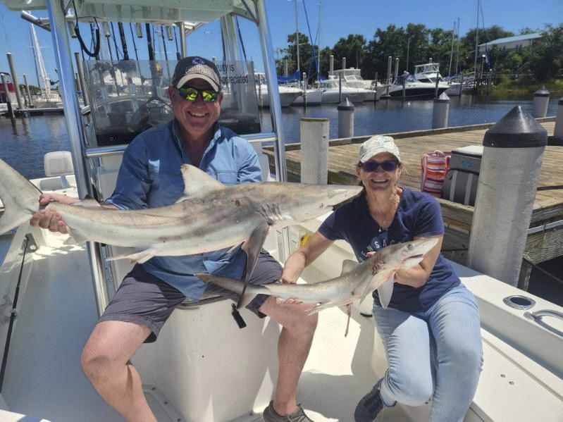 Shark fishing trip with Captain Tim in Pensacola - 6-passenger Kencraft boat coastal adventure