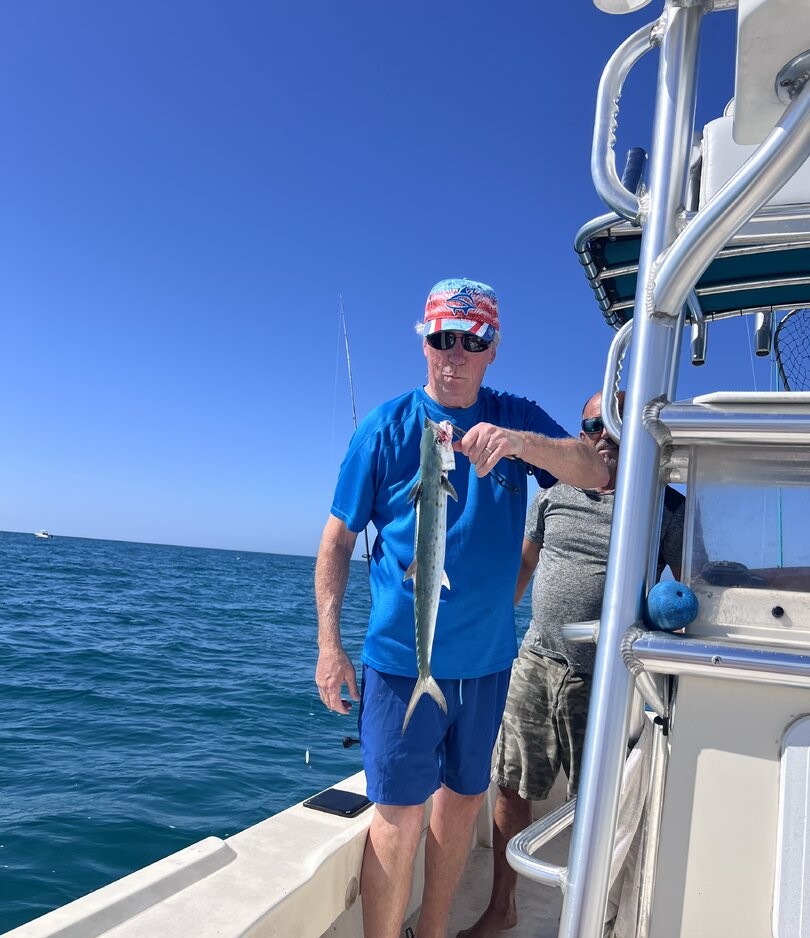 Spanish mackerel catch on fishing charter boat in Englewood FL waters