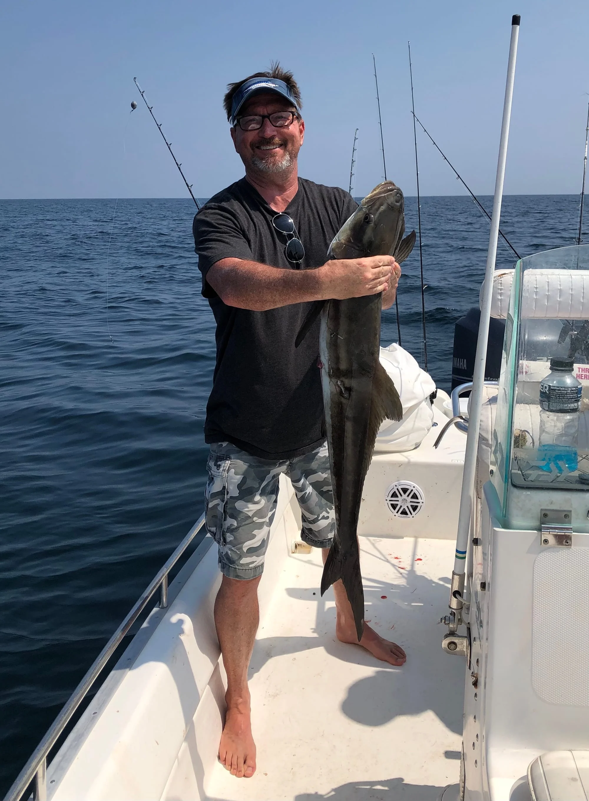 Two big fish caught in FL while cruising and fishing